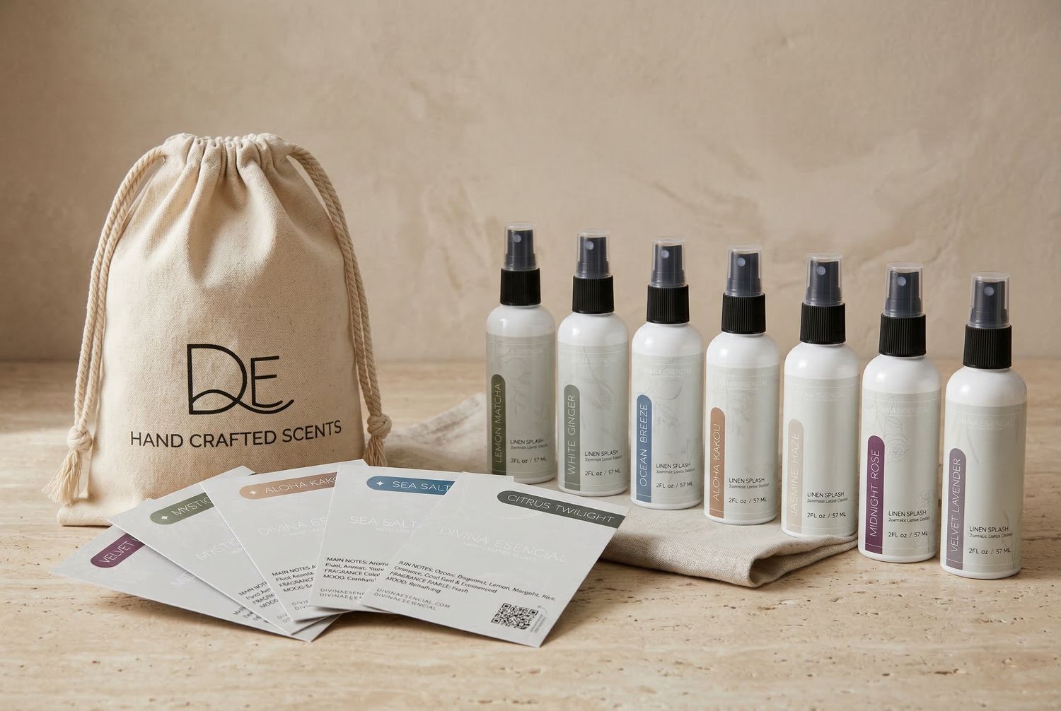 Sample Sets – Linen Sprays & Reed Diffusers