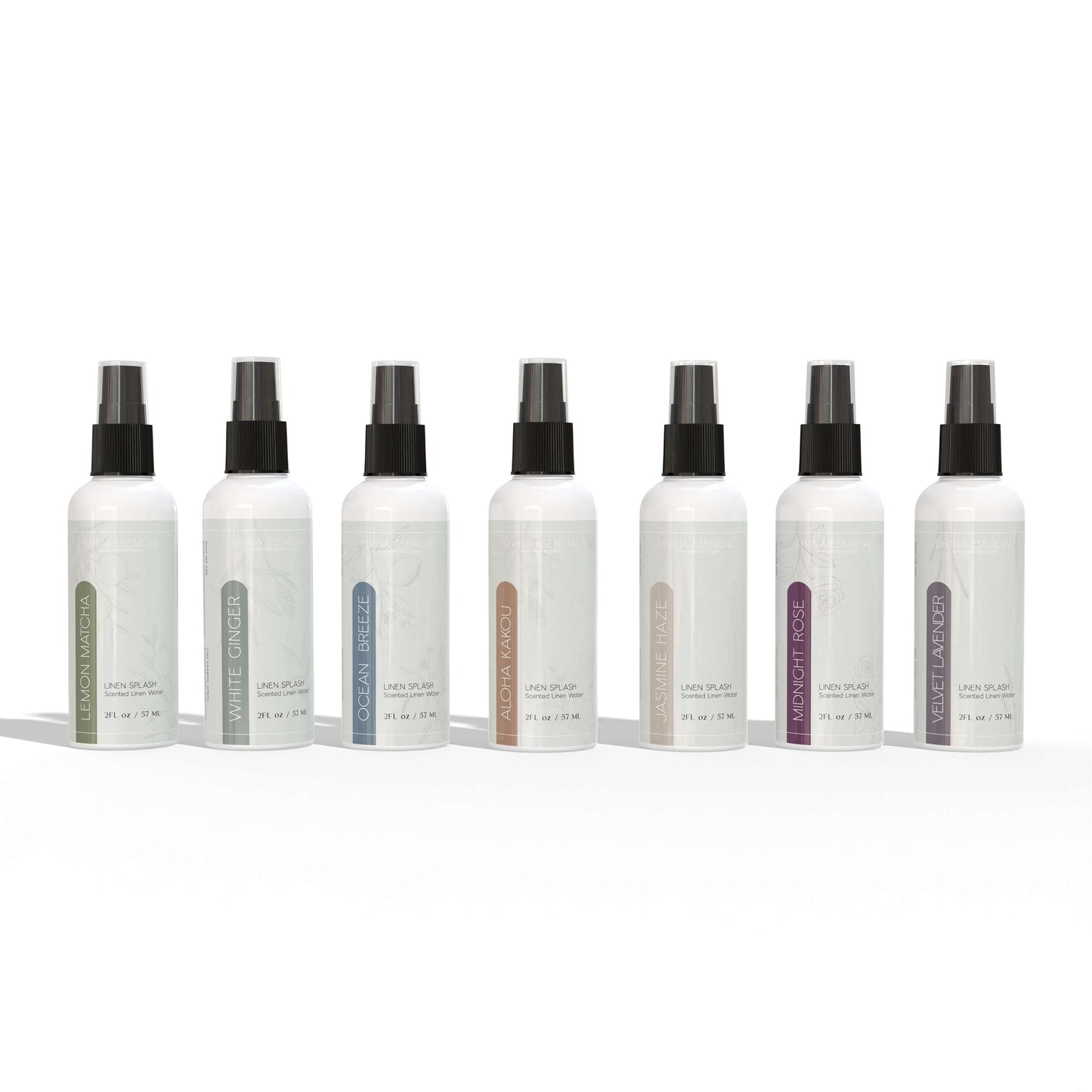Linen Spray Sample Gift Set – 7 Fragrances (2 oz) with Canvas Bag
