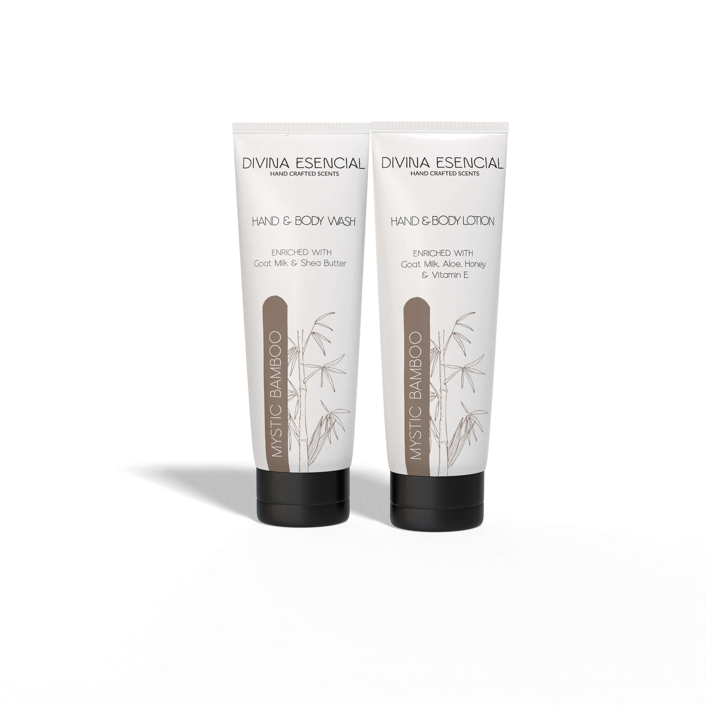 Travel Size Hand & Body Wash & Lotion Set with Canvas Bag