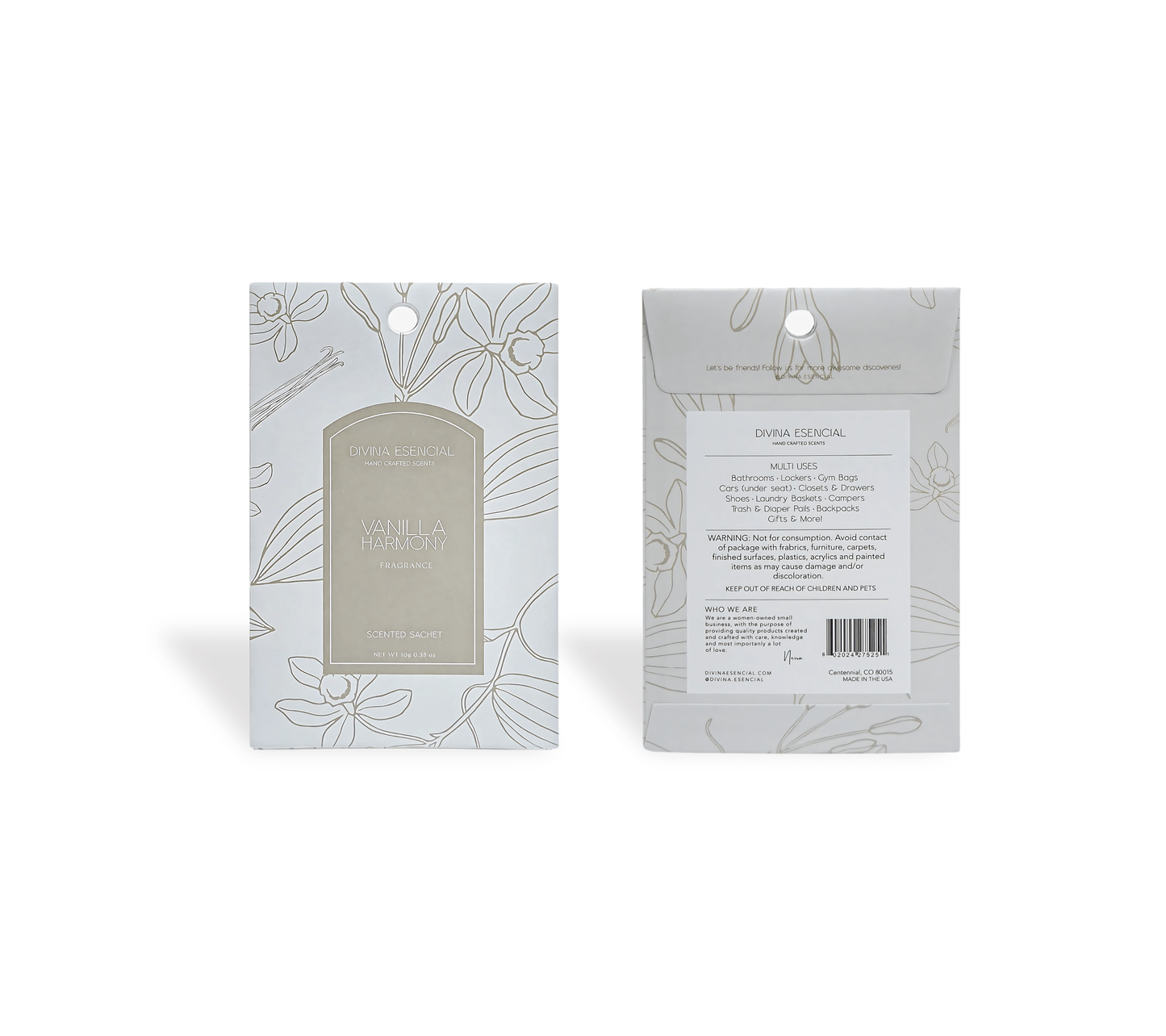 Scented Sachets - Lavender, Ocean Breeze & Vanilla Trio