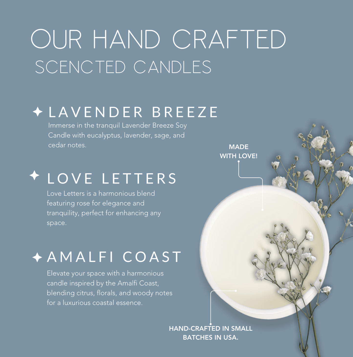 Frosted Orris Candle with Canvas Bag - Holiday Collection