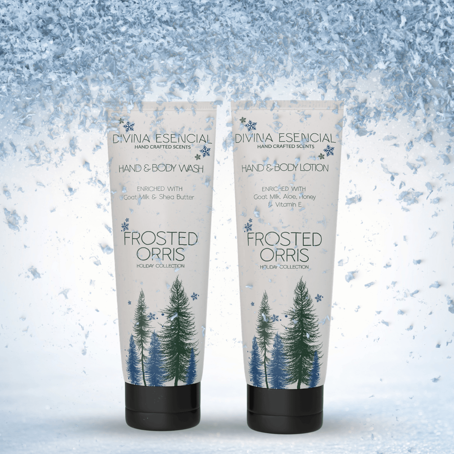 Merry Bright Frosted Orris Body Collection Gift Set with Canvas Bag