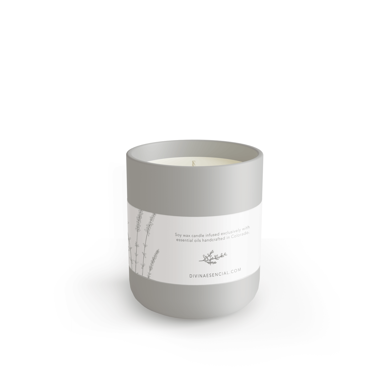Lavender Breeze - Natural Coconut Soy Wax Candle, 8oz with Canva Gift Bag
