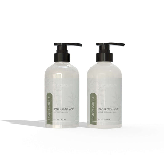 Luxurious Hand & Body Care Duo: Lemon Matcha