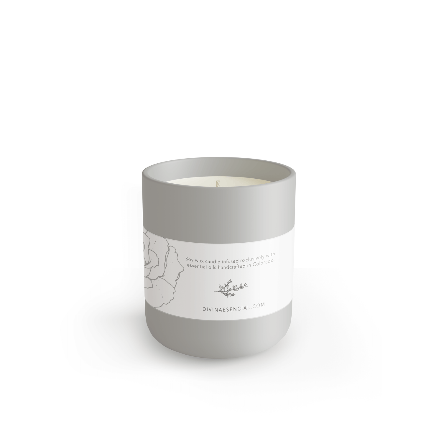 Love Letters - Natural Coconut Soy Wax Candle, 8oz with Canva Gift Bag