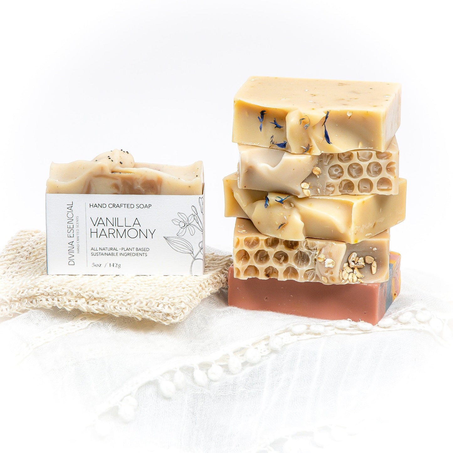 Vanilla Harmony - Minty Candy Cane Bar Soap