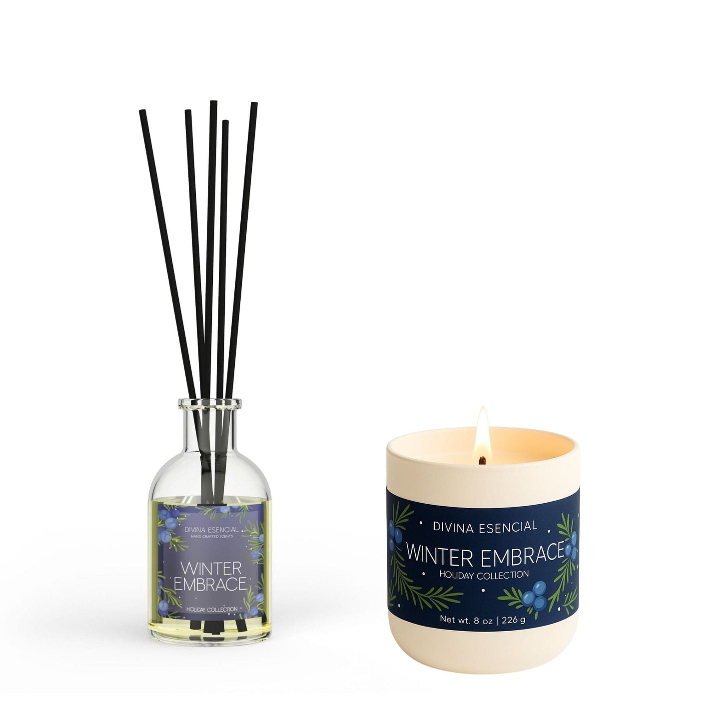 Winter Embrace – Candle & Reed Diffuser Set