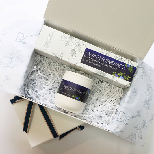 Fall & Holiday Diffuser & Candle Gift Sets – Winter, Pumpkin & Frosted