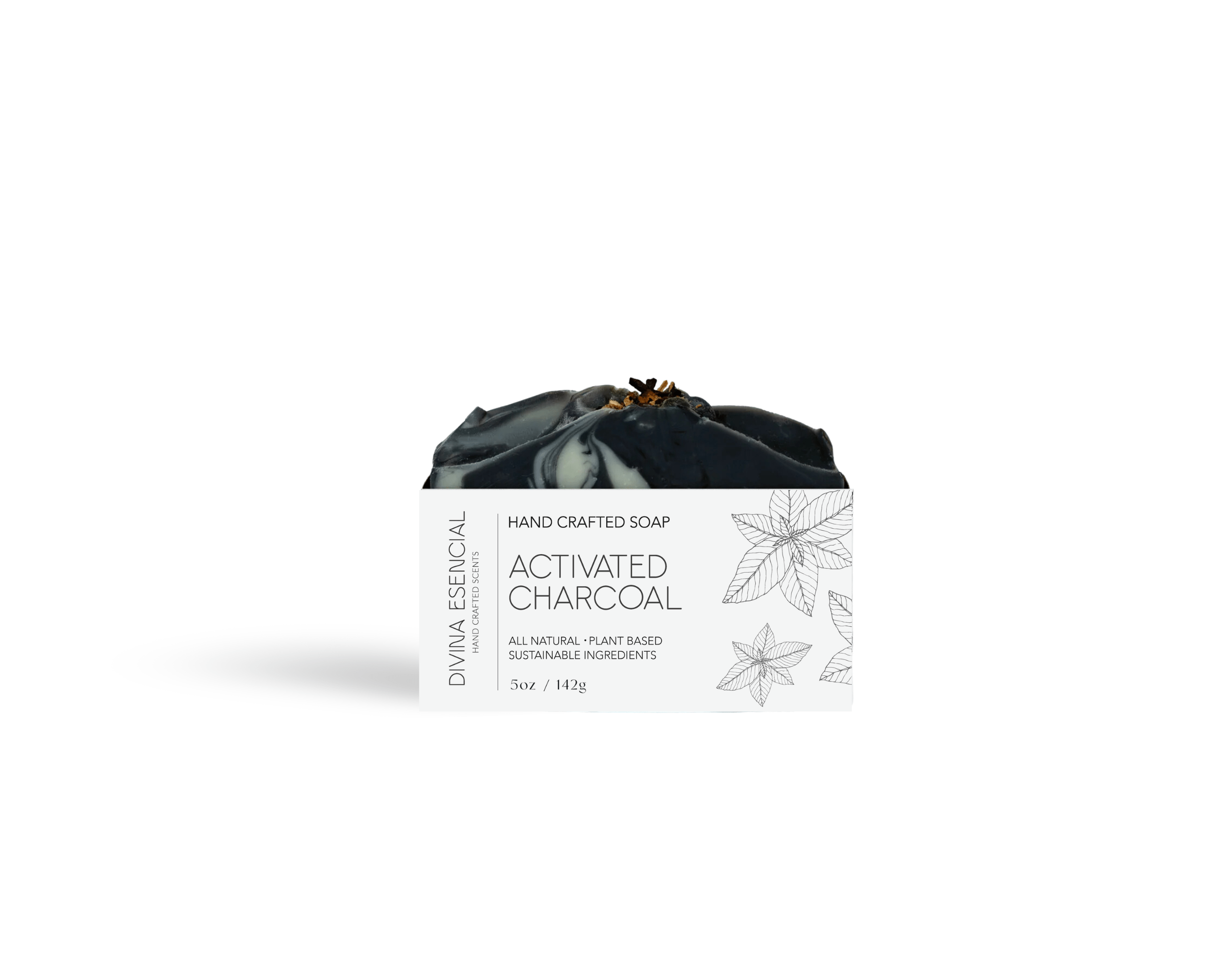 Activated Charcoal Deep Cleansing Soap Bar | Divina Esencial Activated Charcoal Deep Cleansing Soap Bar | Divina Esencial