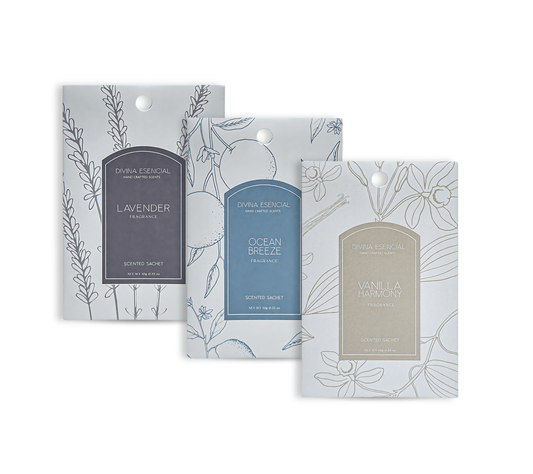 Scented Sachets - Lavender, Ocean Breeze & Vanilla Trio