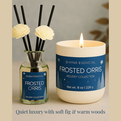 Frosted Orris – Candle & Reed Diffuser Set