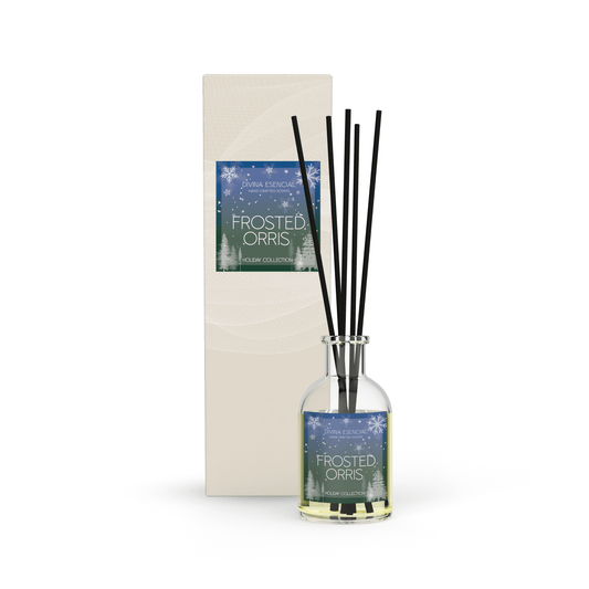 Frosted Orris Holiday Reed Diffuser | Sea Salt & Citrus Scented Diffuser