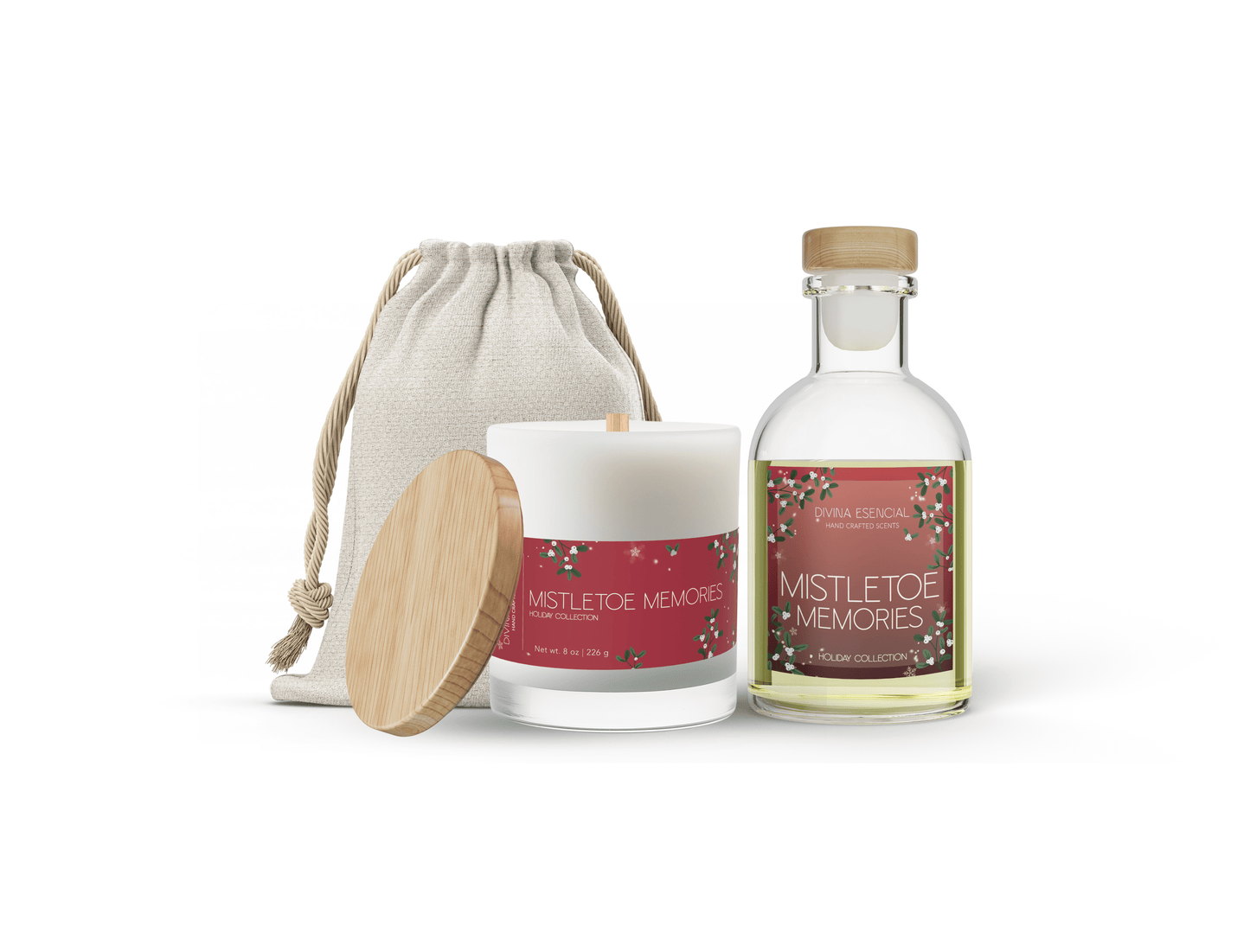 Holiday Scented Duo Set - Reed Diffuser & Candle