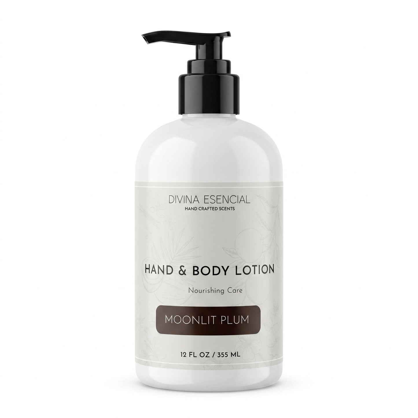 Hand & Body Lotion Moonlit Plum - White Background