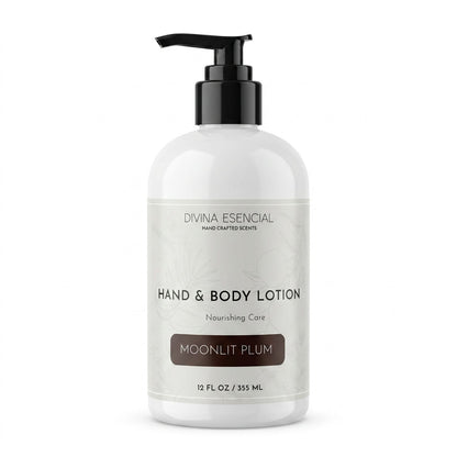 Hand & Body Lotion Moonlit Plum - White Background