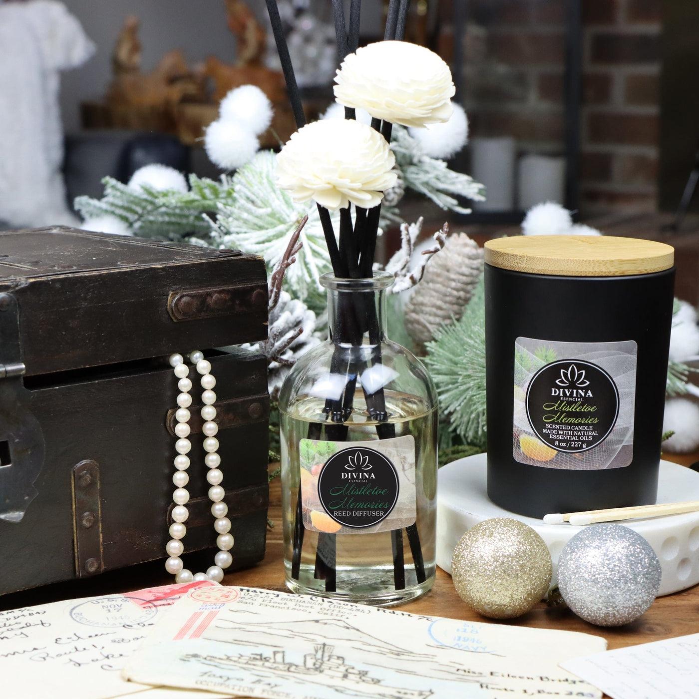 Mistletoe Memories Candle and Diffuser Set