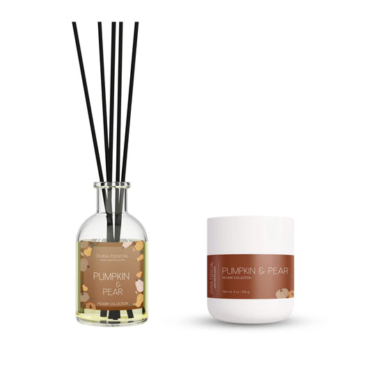 Pumpkin & Pear – Candle & Reed Diffuser Set