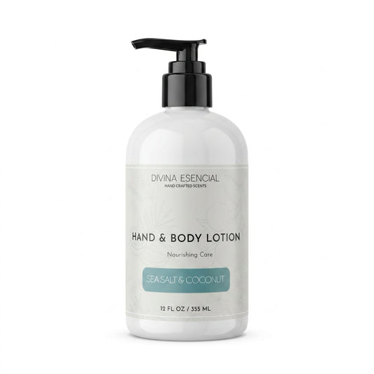 Hand & Body Lotion Sea Salt And Coconut - White Background