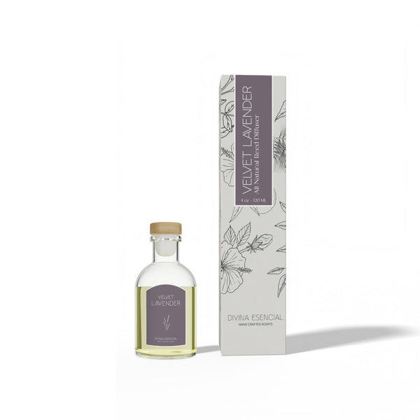 Velvet Lavender Reed Diffuser - Packaging