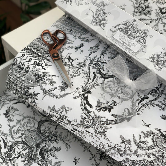 Vintage Toile Gray Scented Drawer Liners