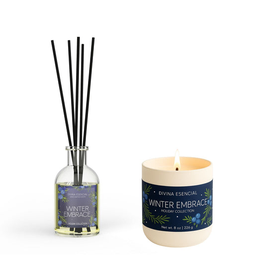 Winter Embrace – Candle & Reed Diffuser Set