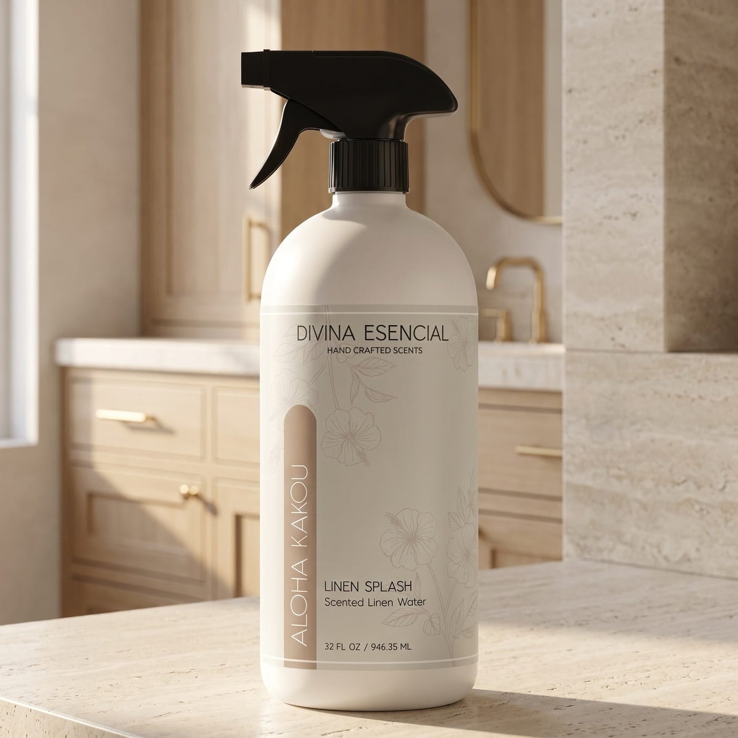 Divina Esencial Aloha Kakou Linen Spray 32oz lifestyle