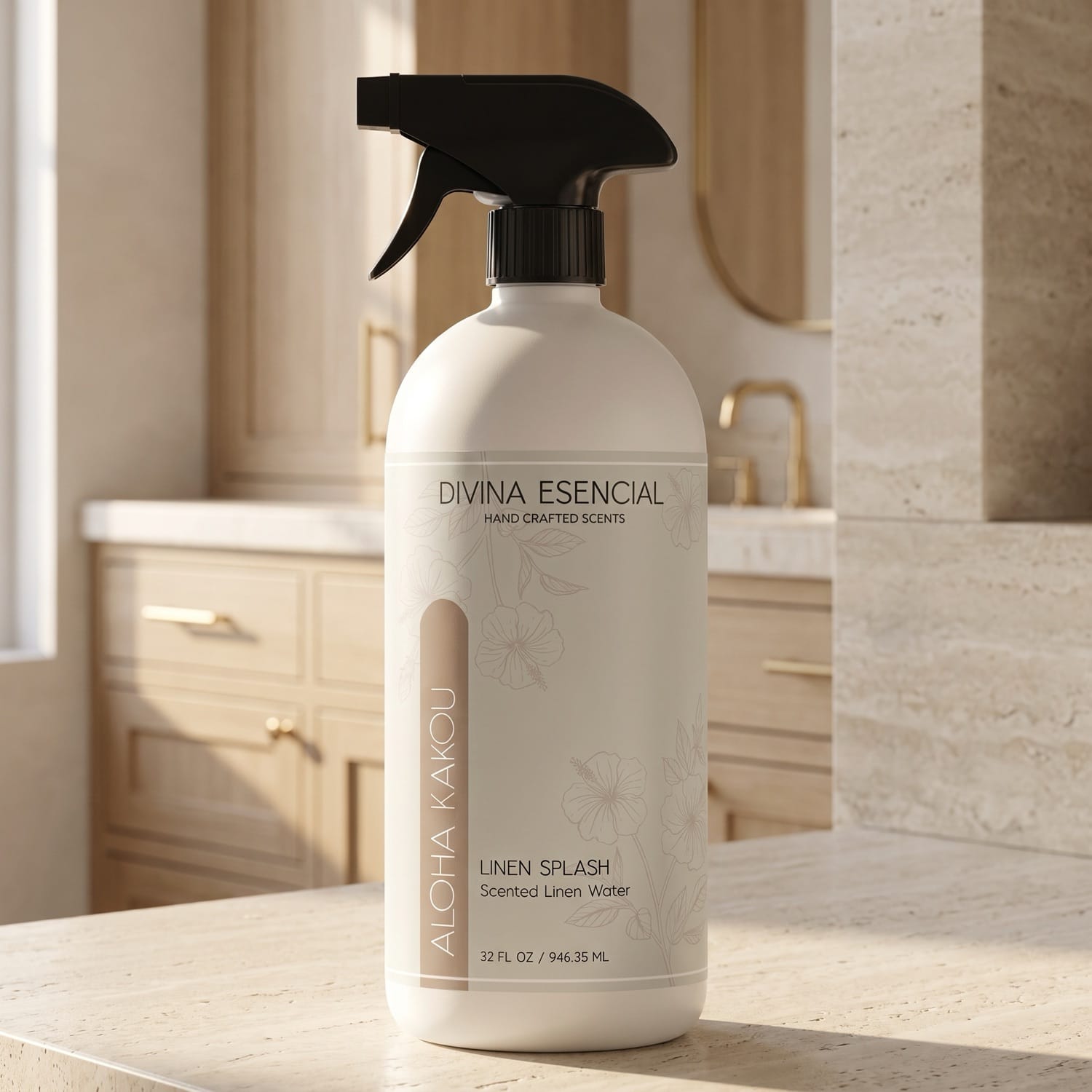 Divina Esencial Aloha Kakou Linen Spray 32oz lifestyle