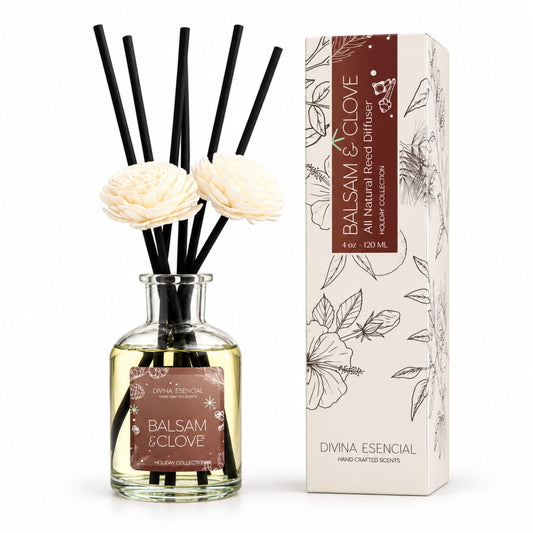 Balsam & Clove Holiday Reed Diffuser – Festive Christmas Scent