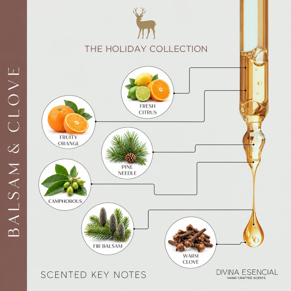 Balsam & Clove Candle & Reed Diffuser Gift Set – Holiday Duo