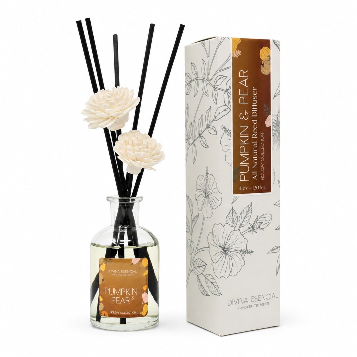 Pumpkin & Pear Reed Diffuser – Limited Fall Edition