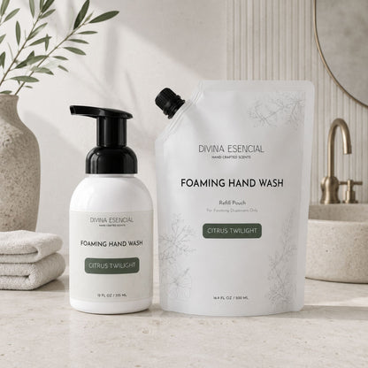 Foaming Hand Wash Pump with Refill Pouch - Citrus Twilight