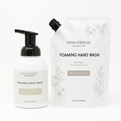 Divina Esencial Foaming Hand Wash Pump with Refill Pouch - Vanilla Harmony
