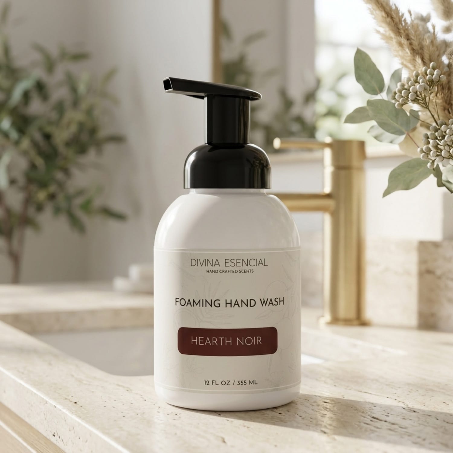 Foaming Hand Wash Pump - Hearth Noir - Lifestyle