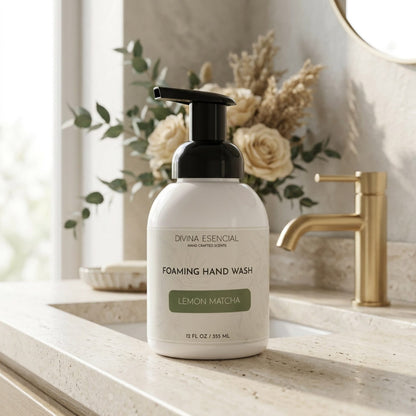 Foaming Hand Wash Pump - Lemon Matcha - Lifestyle