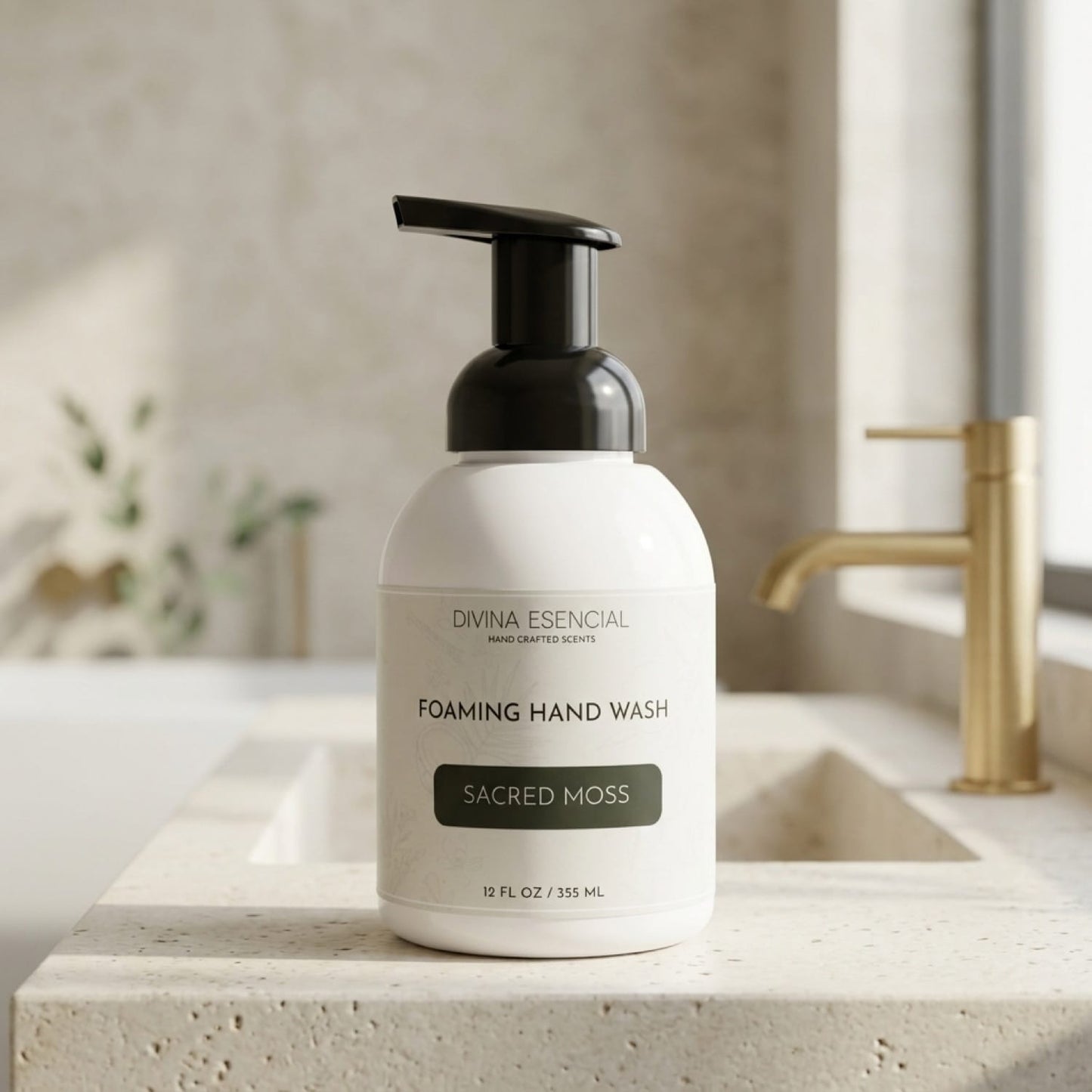 Foaming Hand Wash Pump - Sacred Moss - Lifestyle