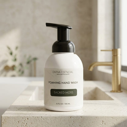 Foaming Hand Wash Pump - Sacred Moss - Lifestyle