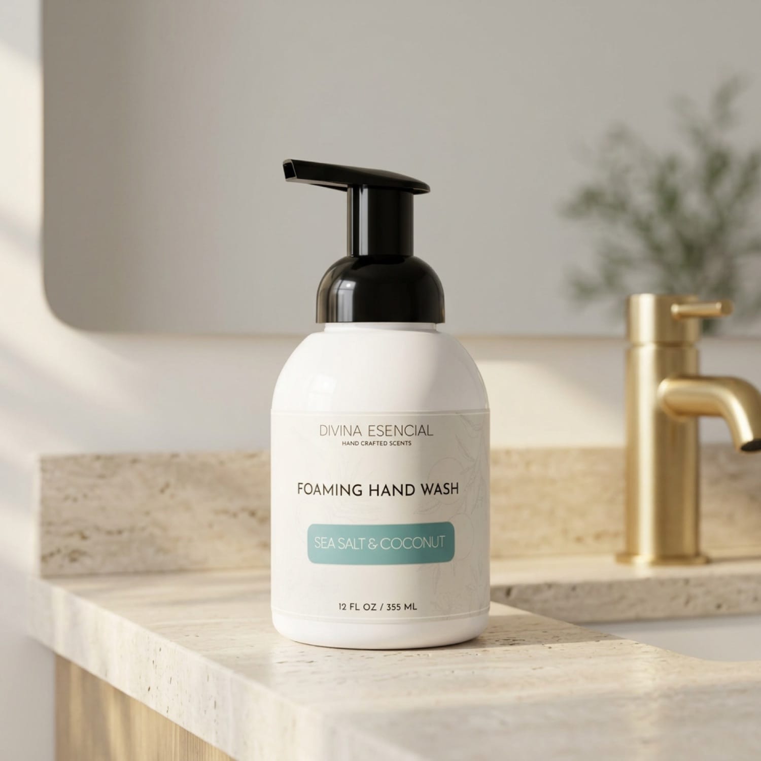 Foaming Hand Wash Pump - Sea Salt & Coconut - Lifestyle
