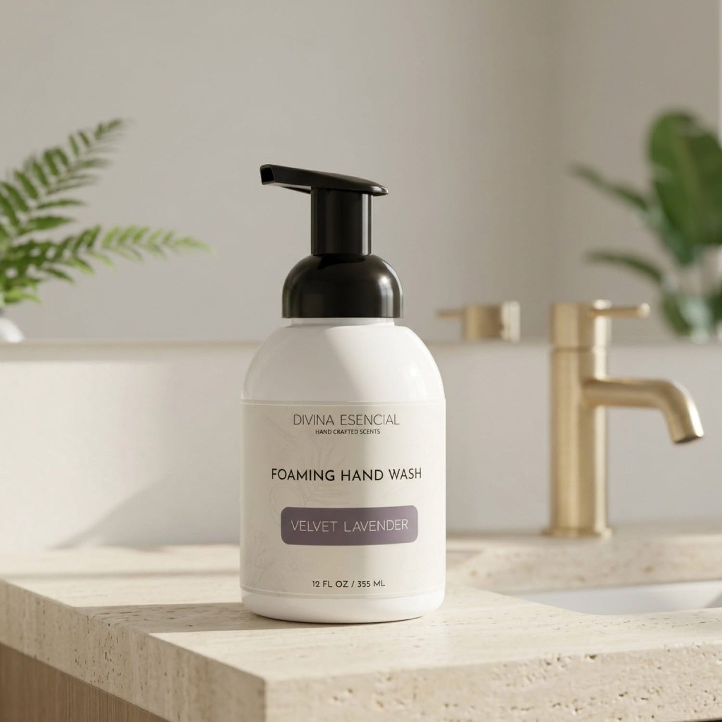 Foaming Hand Wash Pump - Velvet Lavender - Lifestyle