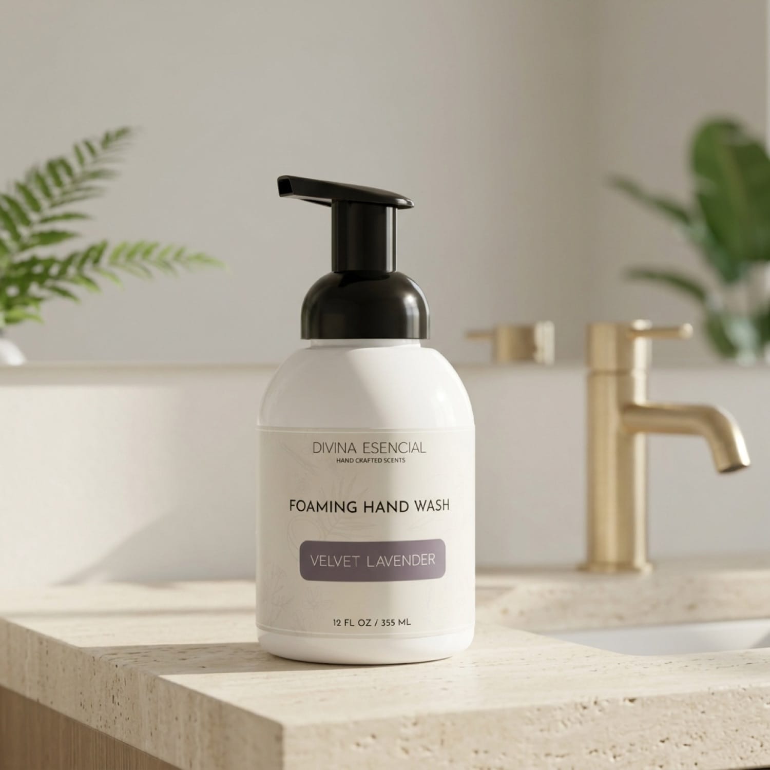 Foaming Hand Wash Pump - Velvet Lavender - Lifestyle