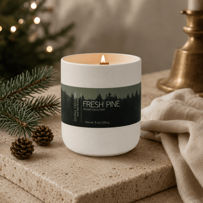 Fresh Pine Candle & Reed Diffuser Gift Set – Holiday Duo