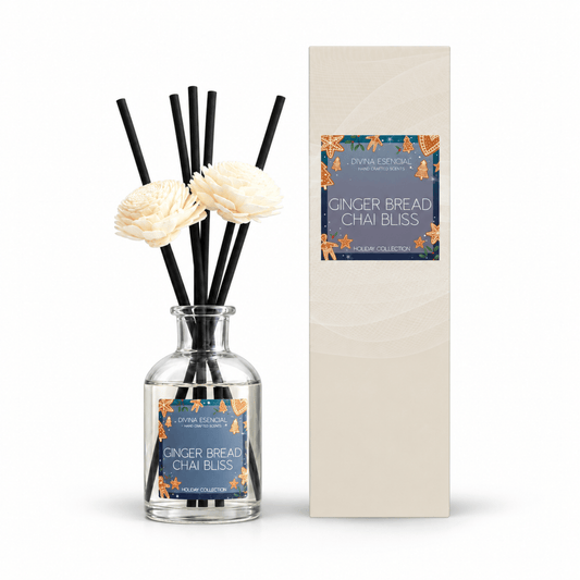Gingerbread Chai Bliss Reed Diffuser – Holiday Collection