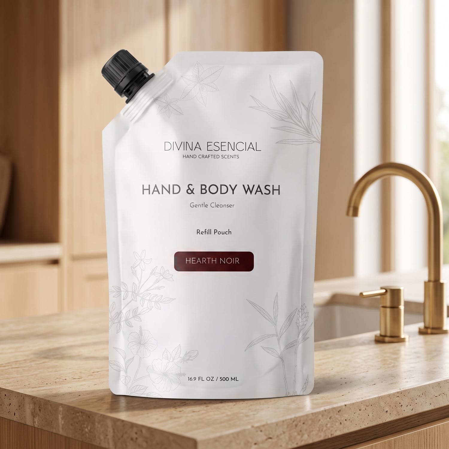 Hand & Body Wash Refill Pouch - Hearth Noir Lifestyle