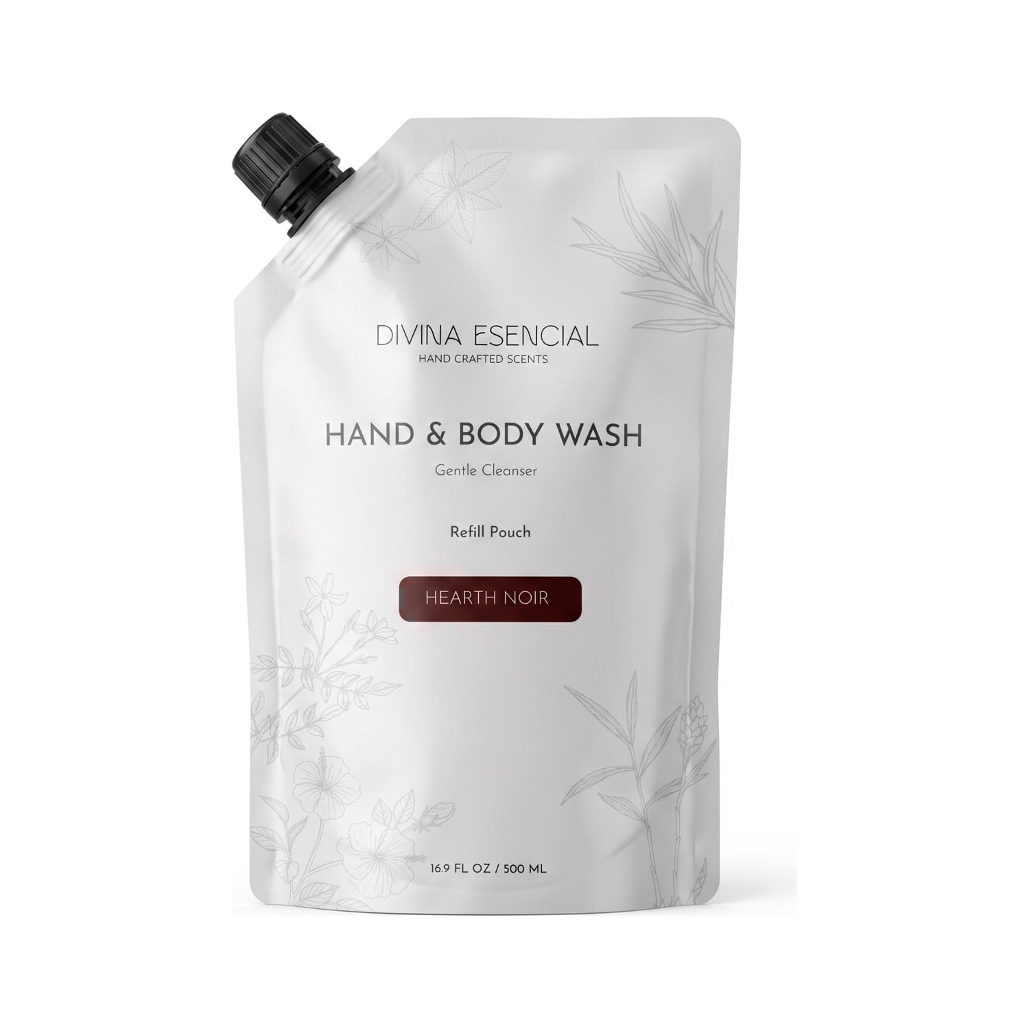Hand & Body Wash Refill Pouch - Hearth Noir