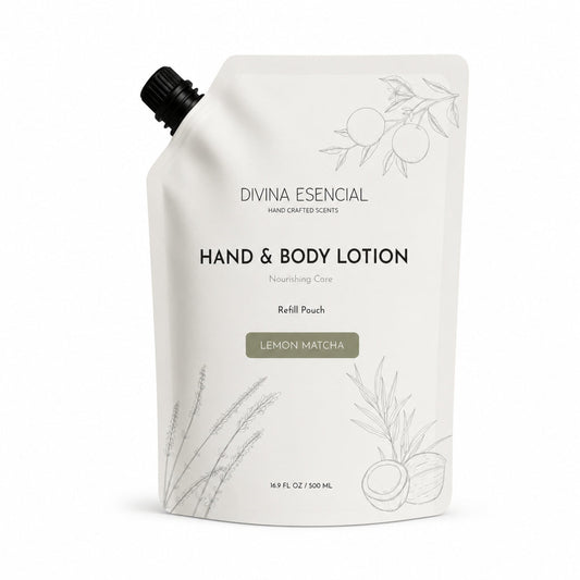Hand & Body Lotion Refill Pouch - Lemon Matcha