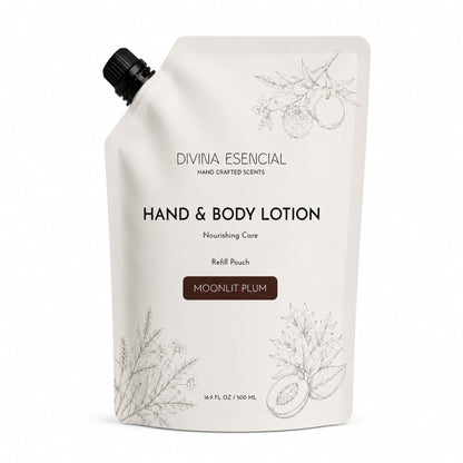 Hand & Body Lotion Refill Pouch - Moonlit Plum