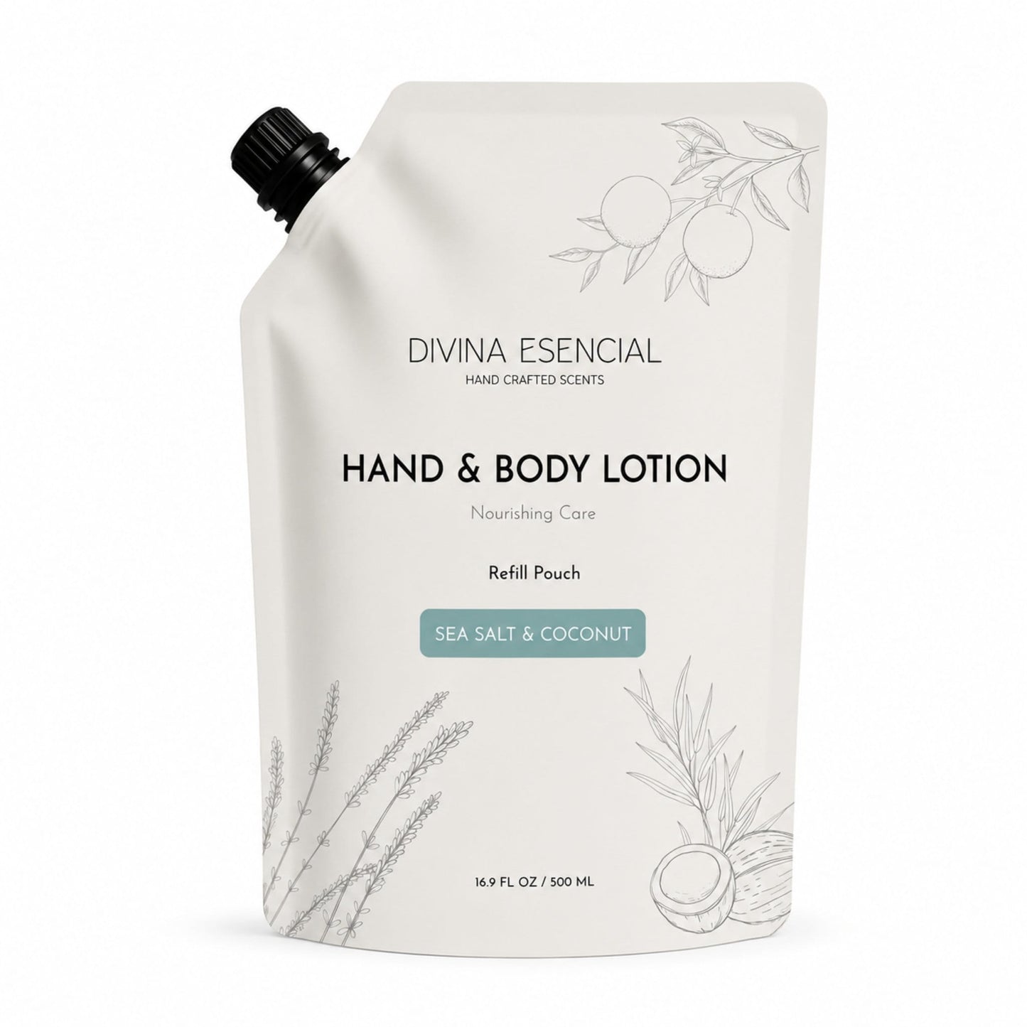 Hand & Body Lotion Refill Pouch - Sea salt & Coconut