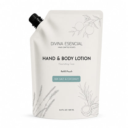 Hand & Body Lotion Refill Pouch - Sea salt & Coconut