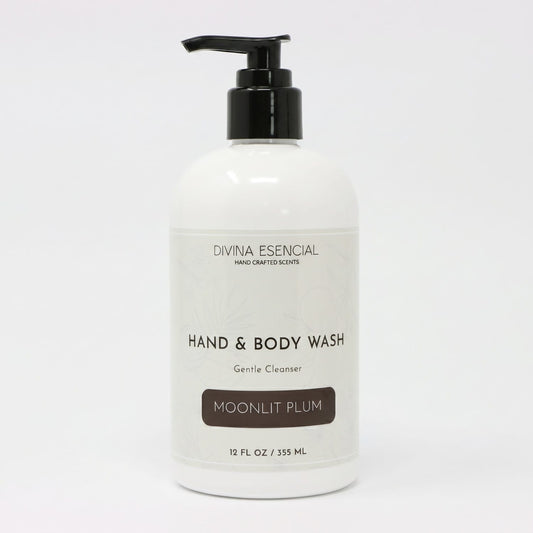 Hand & Body Wash Moonlit Plum - White Background
