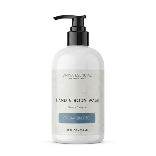 Hand & Body Wash Ocean Breeze - White Background