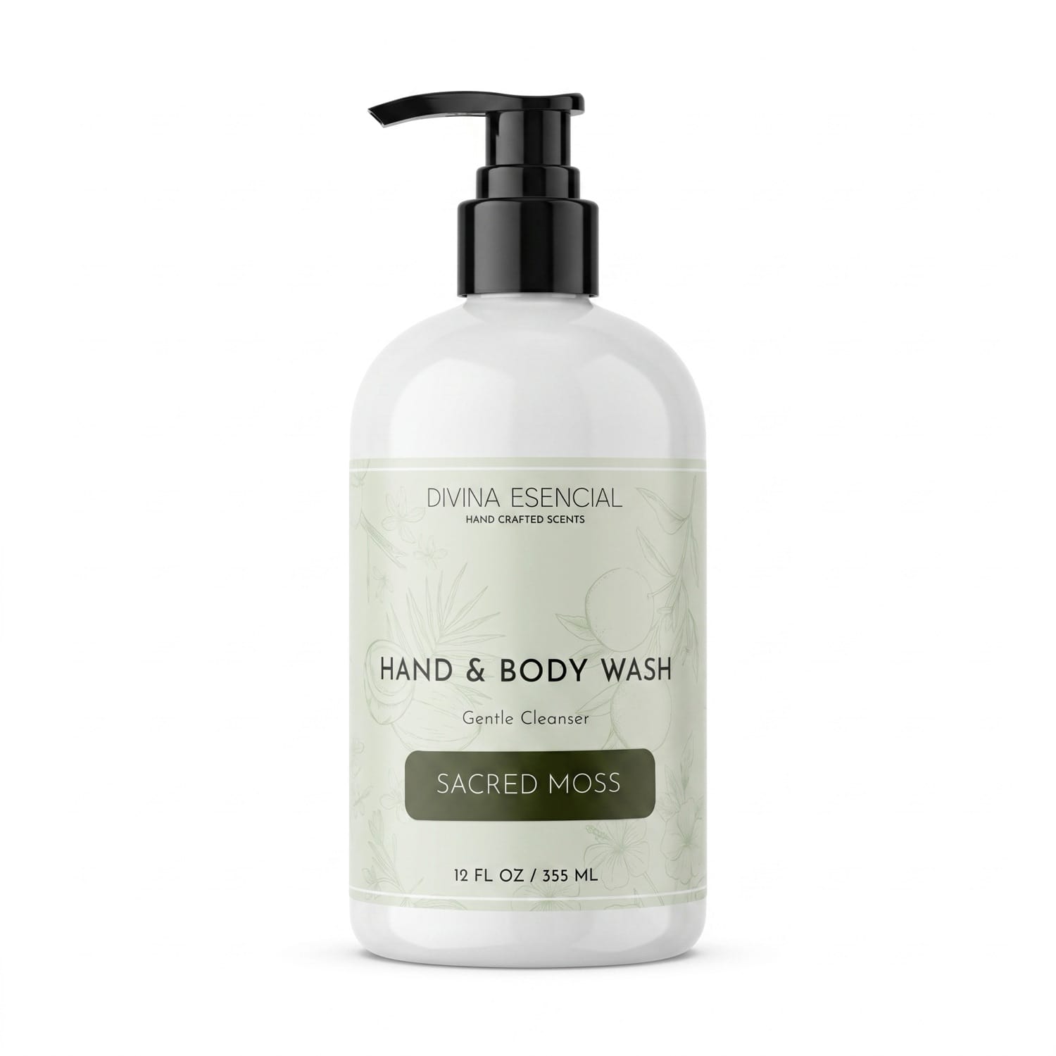 Hand & Body Wash Sacred Moss - White Background